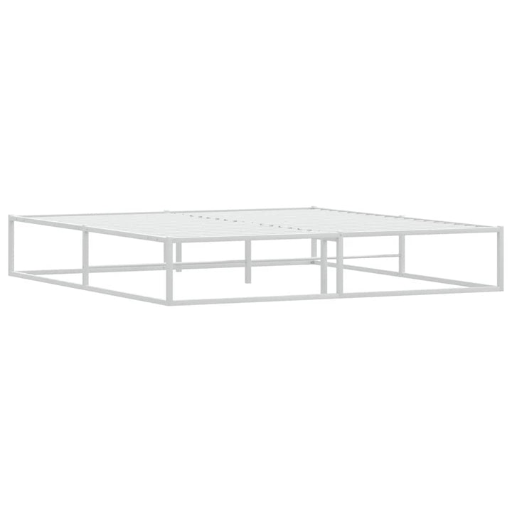 sengeramme uden madras 180x200 cm metal hvid