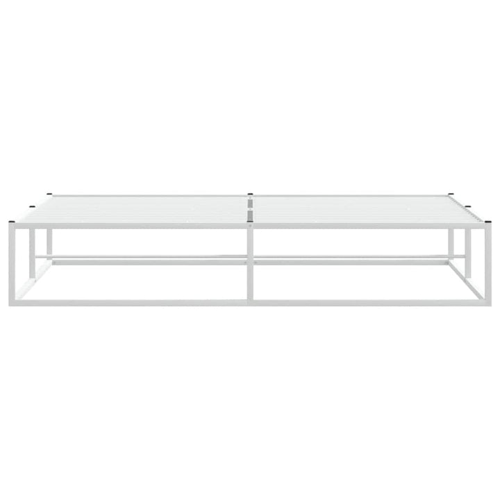 sengeramme uden madras 180x200 cm metal hvid