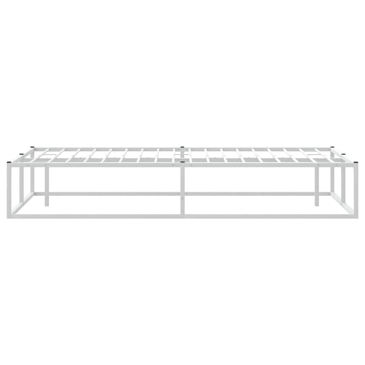sengeramme uden madras 180x200 cm metal hvid