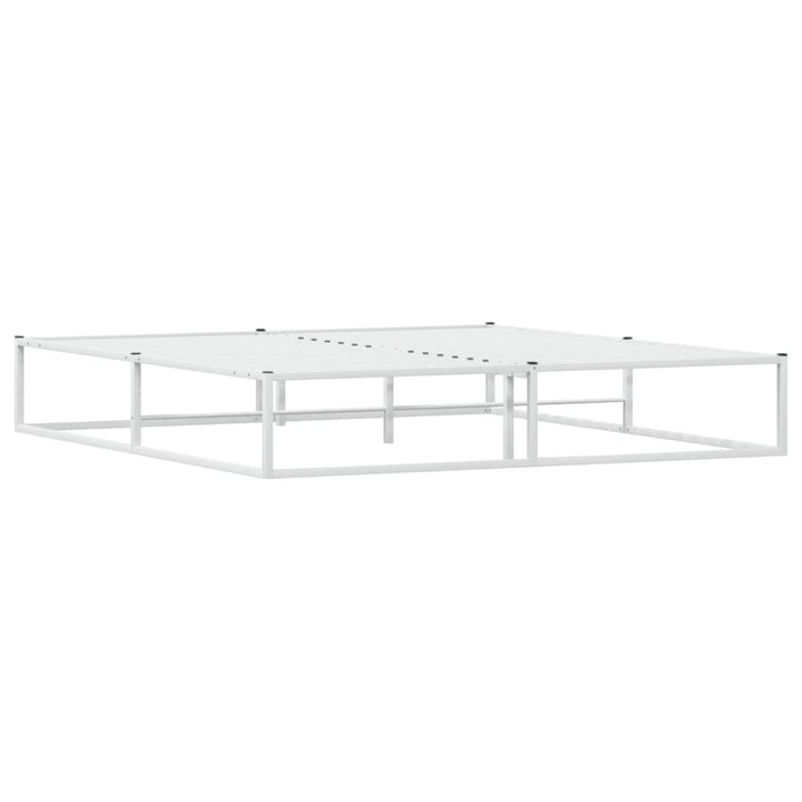 sengeramme uden madras 180x200 cm metal hvid