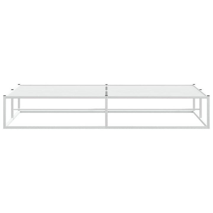 sengeramme uden madras 200x200 cm metal hvid