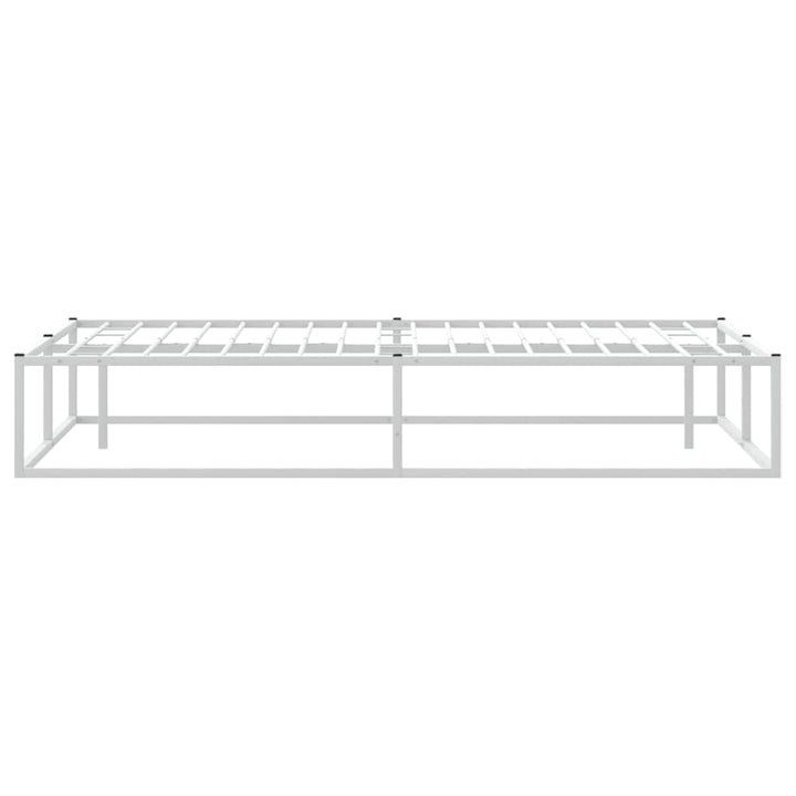 sengeramme uden madras 200x200 cm metal hvid