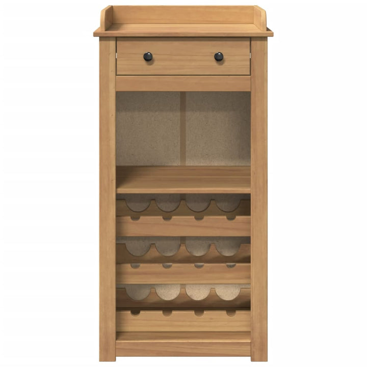vinskab PANAMA 57x40x111,5 cm massivt fyrretræ
