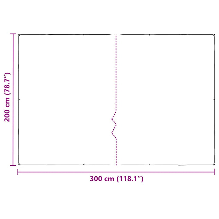 Planteafdækning med øjer 2x3 m PVC