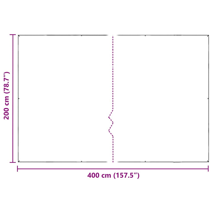 Planteafdækning med øjer 2x4 m PVC
