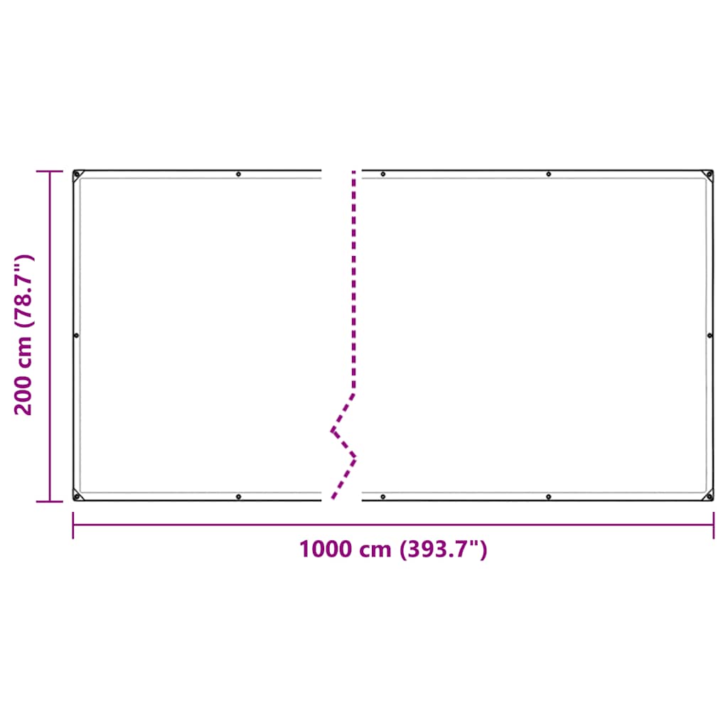 Planteafdækning med øjer 2x10 m PVC