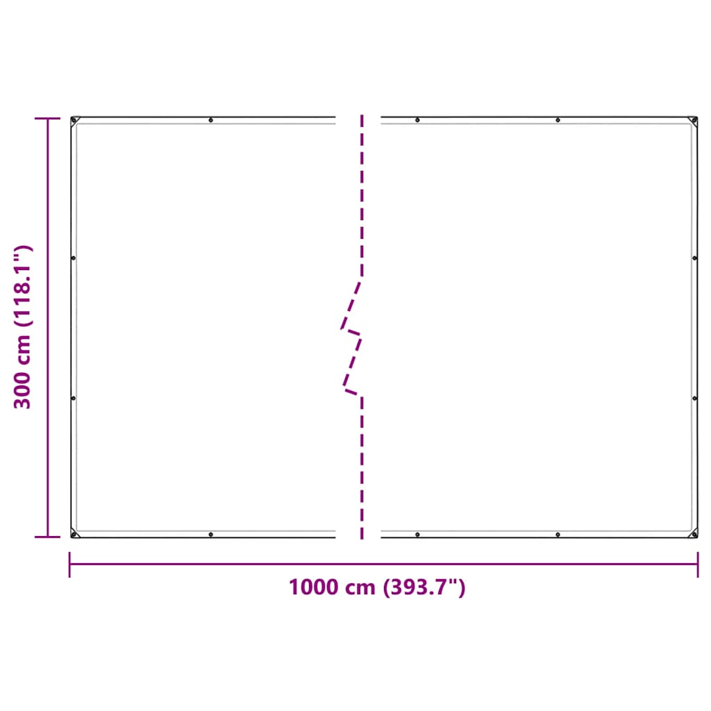 Planteafdækning med øjer 3x10 m PVC