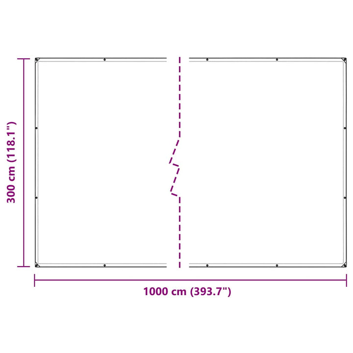 Planteafdækning med øjer 3x10 m PVC