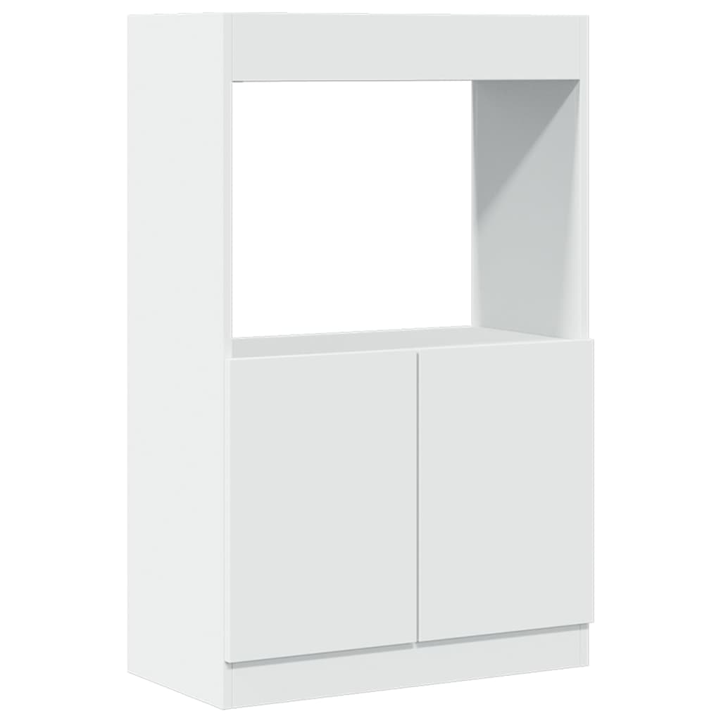 skab 63x33x100 cm konstrueret træ hvid