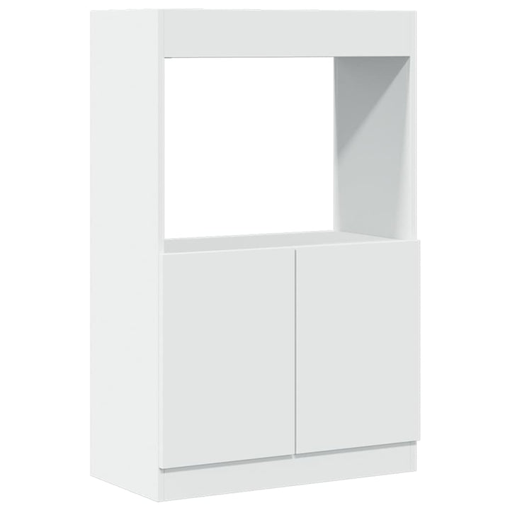 skab 63x33x100 cm konstrueret træ hvid