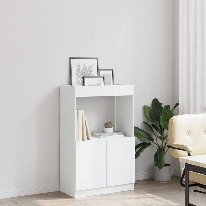 skab 63x33x100 cm konstrueret træ hvid