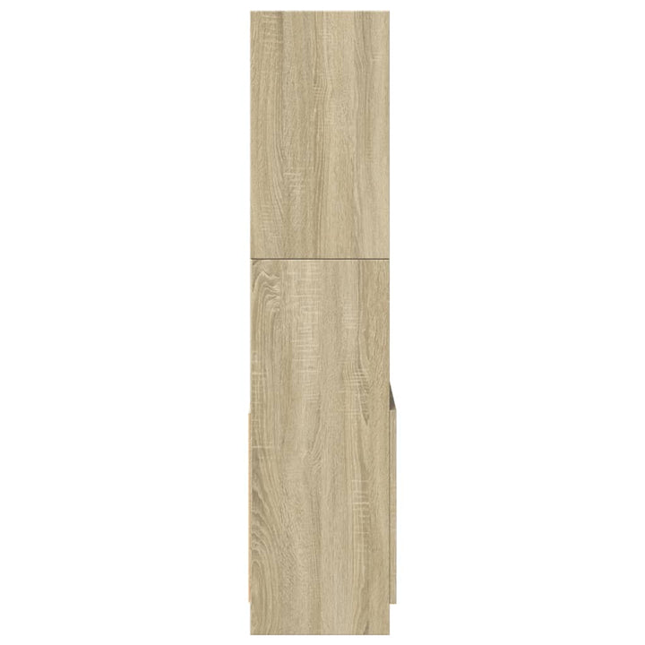højskab 63x33x140 cm konstrueret træ sonoma-eg