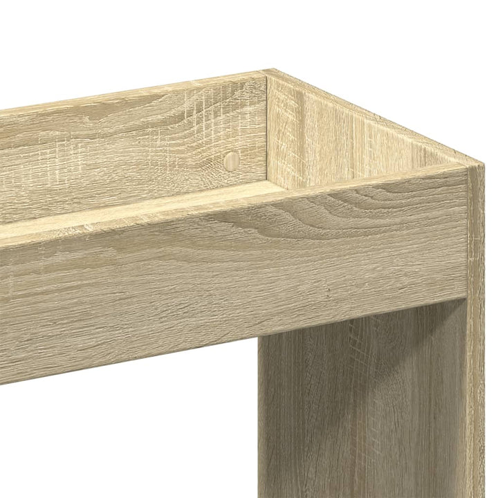 højskab 63x33x140 cm konstrueret træ sonoma-eg