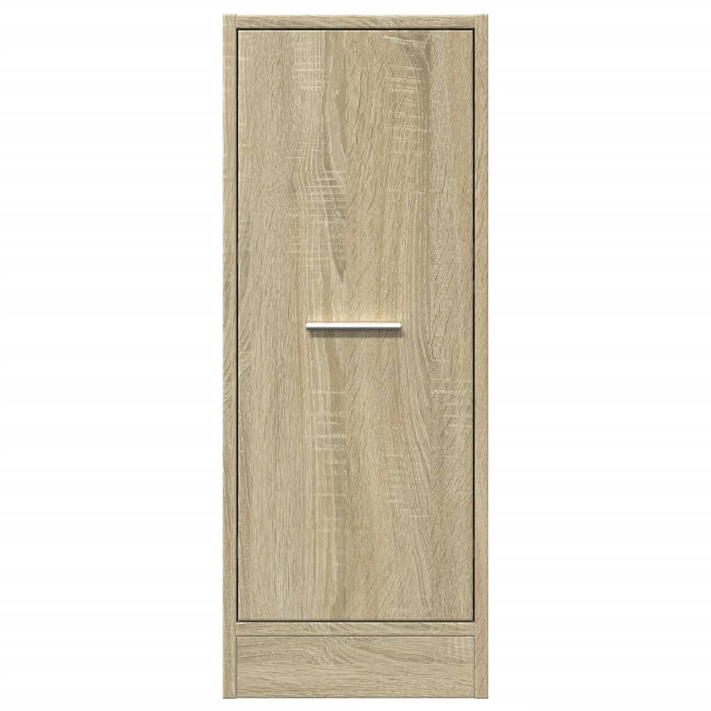 udtræksskab 30x41x77,5 cm konstrueret træ sonoma-eg
