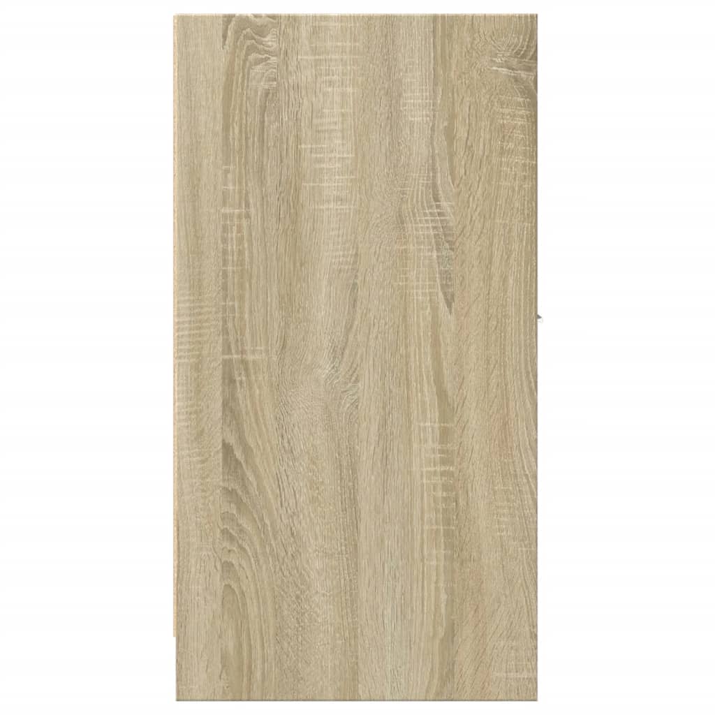 udtræksskab 30x41x77,5 cm konstrueret træ sonoma-eg