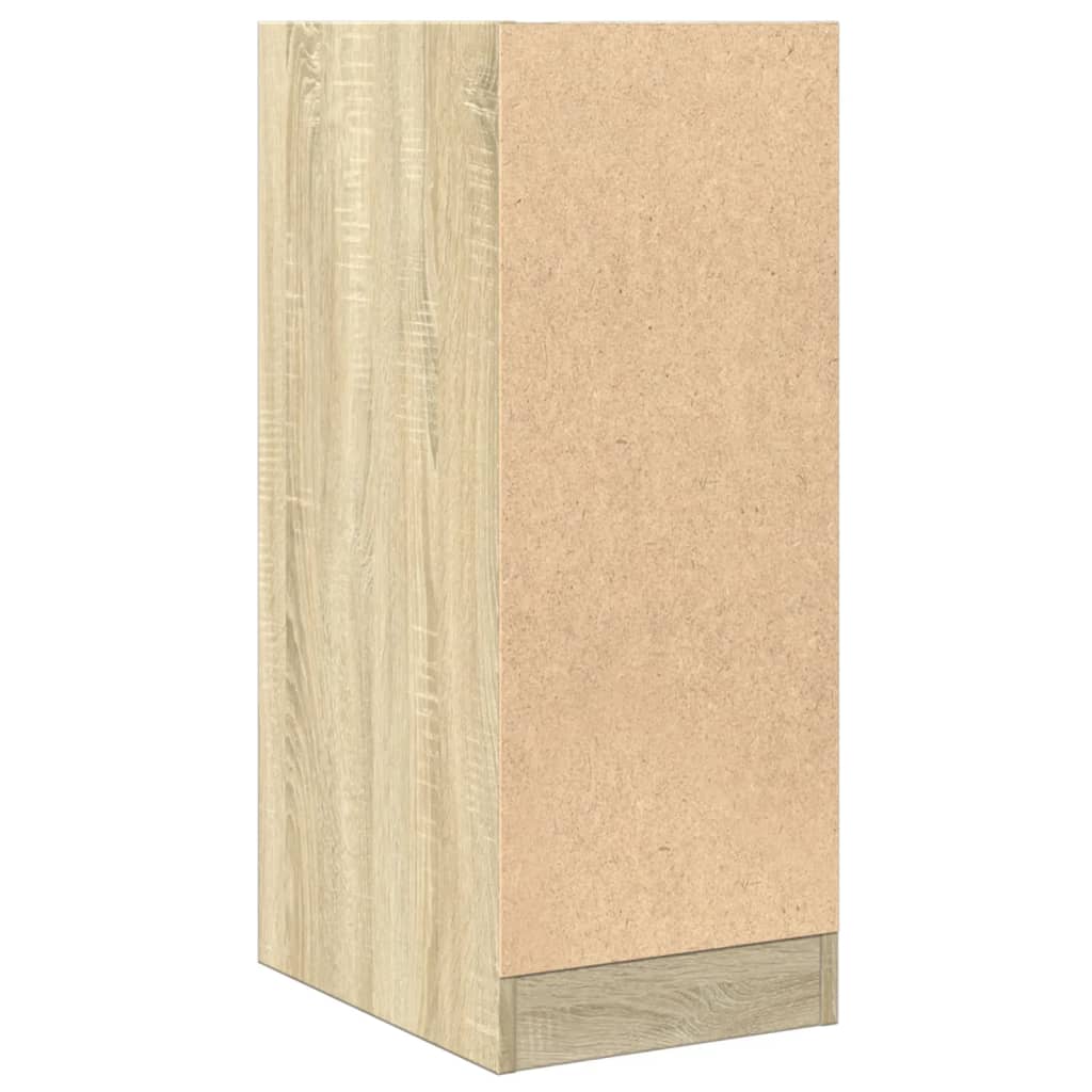 udtræksskab 30x41x77,5 cm konstrueret træ sonoma-eg