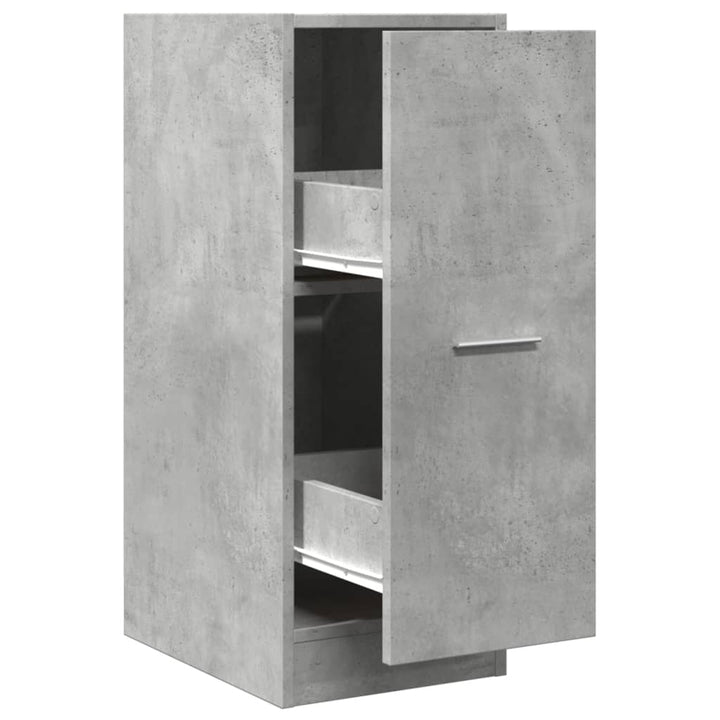 apotekerskab 30x41x77,5 cm konstrueret træ betongrå