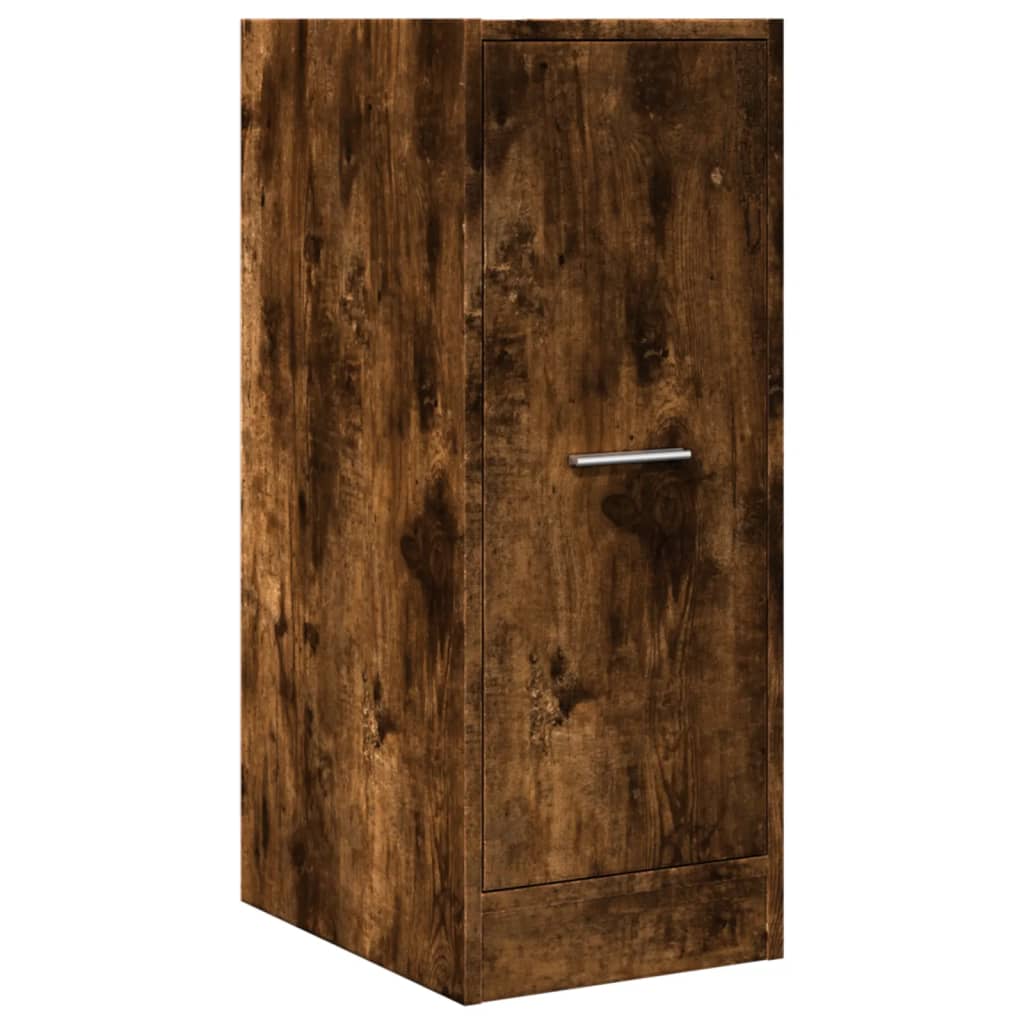 apotekerskab 30x41x77,5 cm konstrueret træ røget egetræsfarve