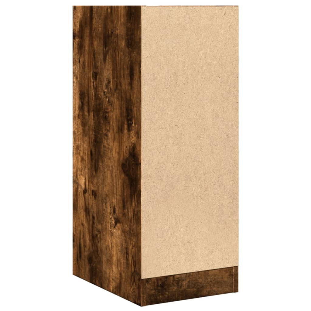 apotekerskab 30x41x77,5 cm konstrueret træ røget egetræsfarve