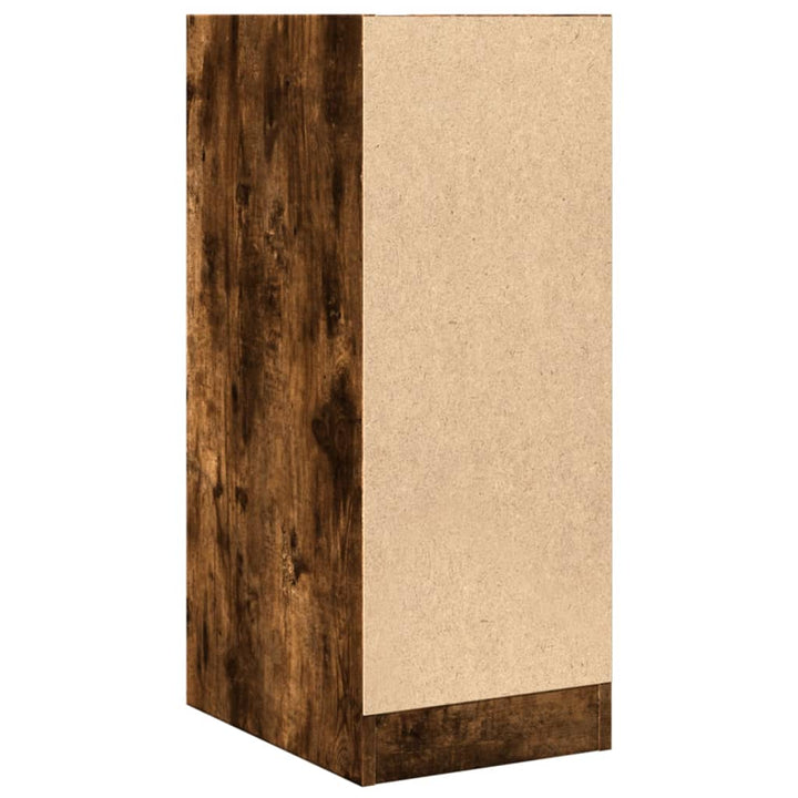 apotekerskab 30x41x77,5 cm konstrueret træ røget egetræsfarve