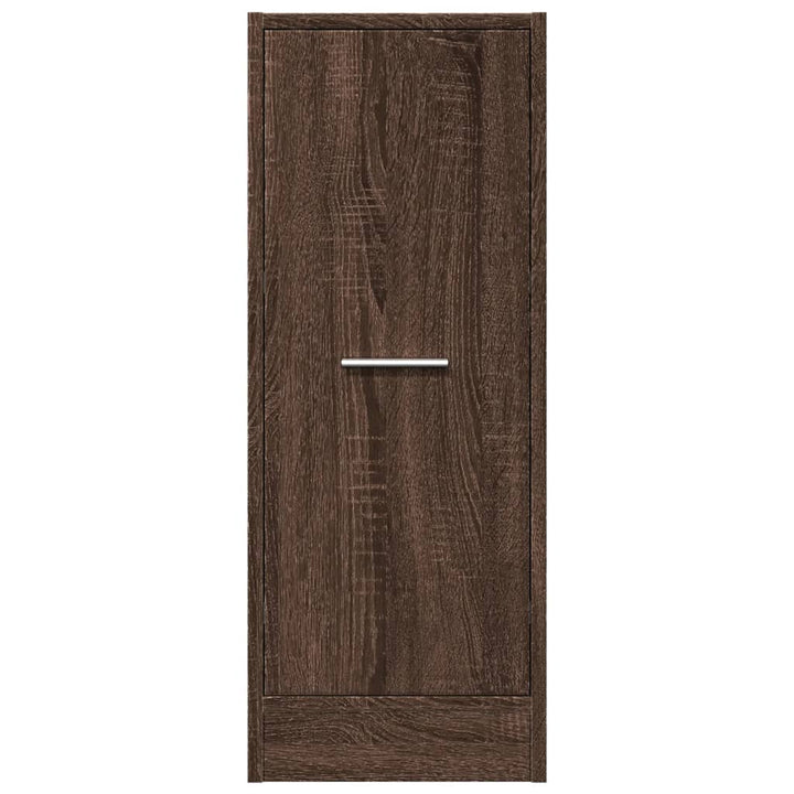 apotekerskab 30x41x77,5 cm konstrueret træ brun egetræsfarve