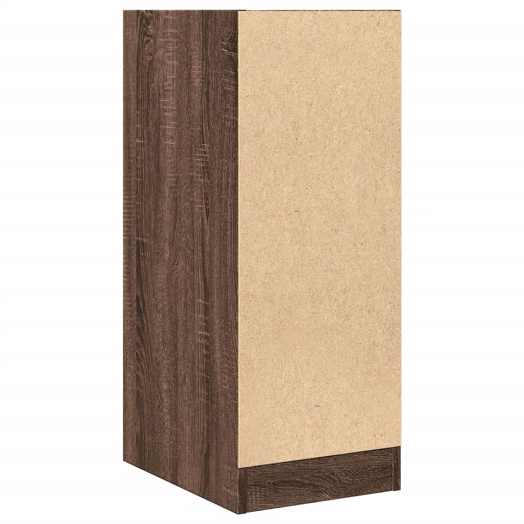apotekerskab 30x41x77,5 cm konstrueret træ brun egetræsfarve
