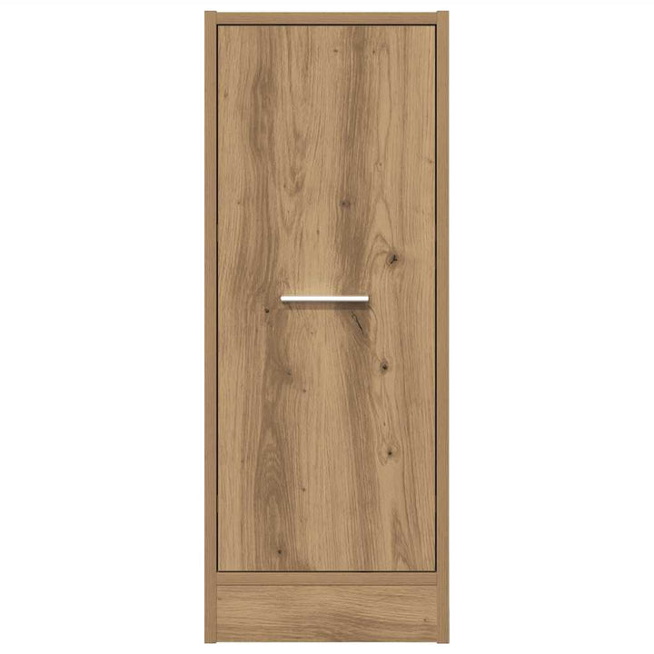 apotekerskab 30x41x77,5 cm konstrueret træ egetræsfarve