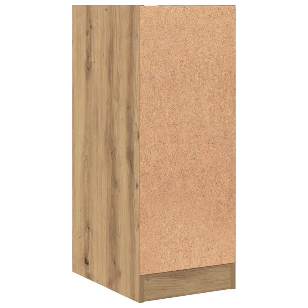 apotekerskab 30x41x77,5 cm konstrueret træ egetræsfarve