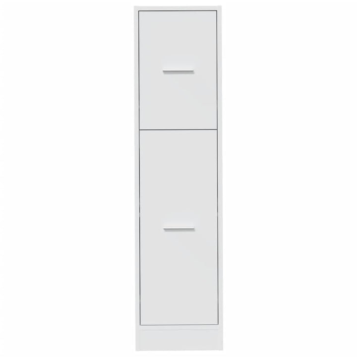 apotekerskab 30x41x118 cm konstrueret træ hvid