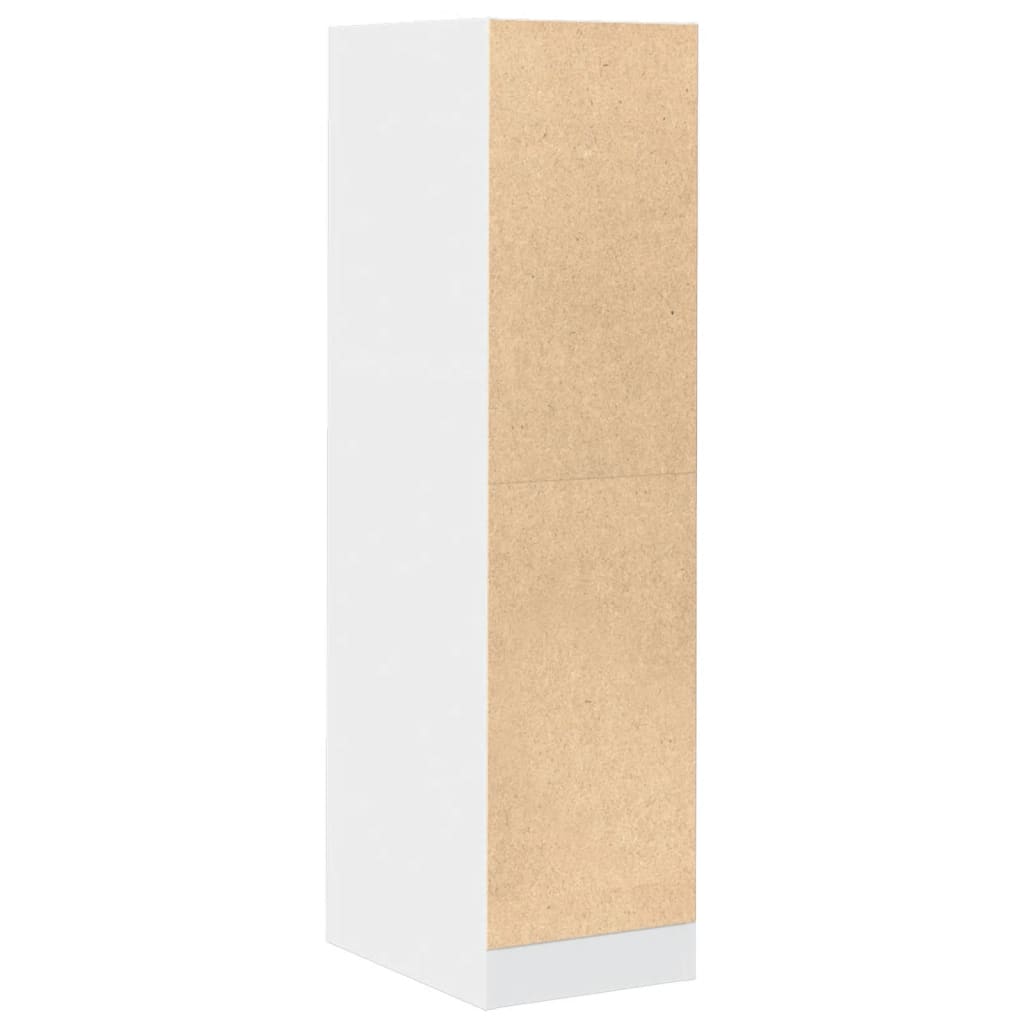 apotekerskab 30x41x118 cm konstrueret træ hvid