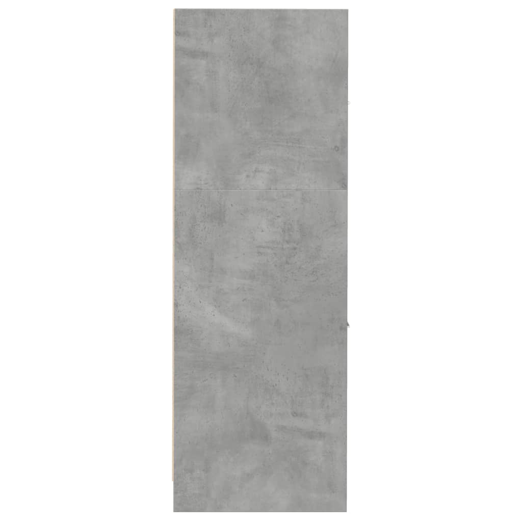 apotekerskab 30x41x118 cm konstrueret træ betongrå