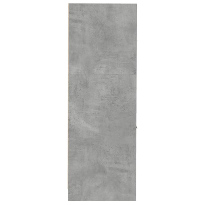 apotekerskab 30x41x118 cm konstrueret træ betongrå