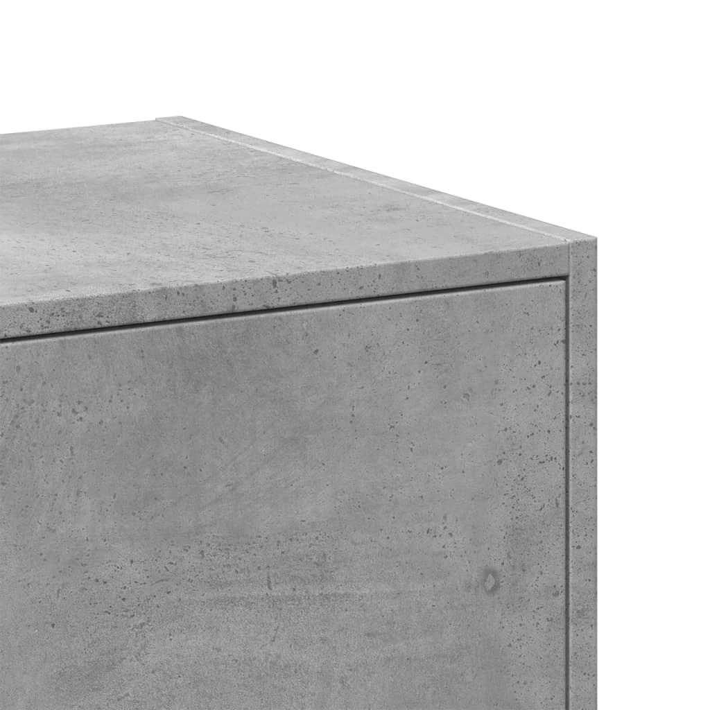 apotekerskab 30x41x118 cm konstrueret træ betongrå