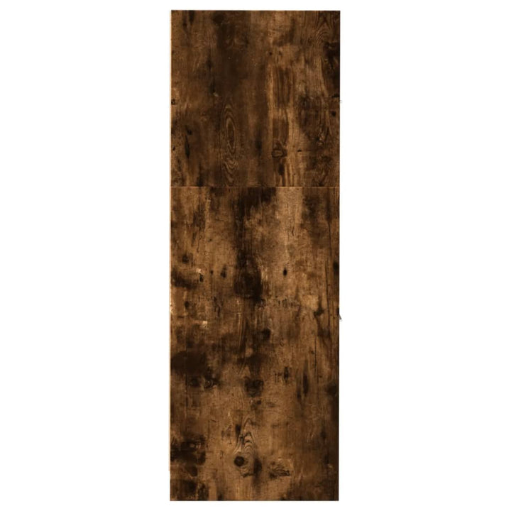 apotekerskab 30x41x118 cm konstrueret træ røget egetræsfarve