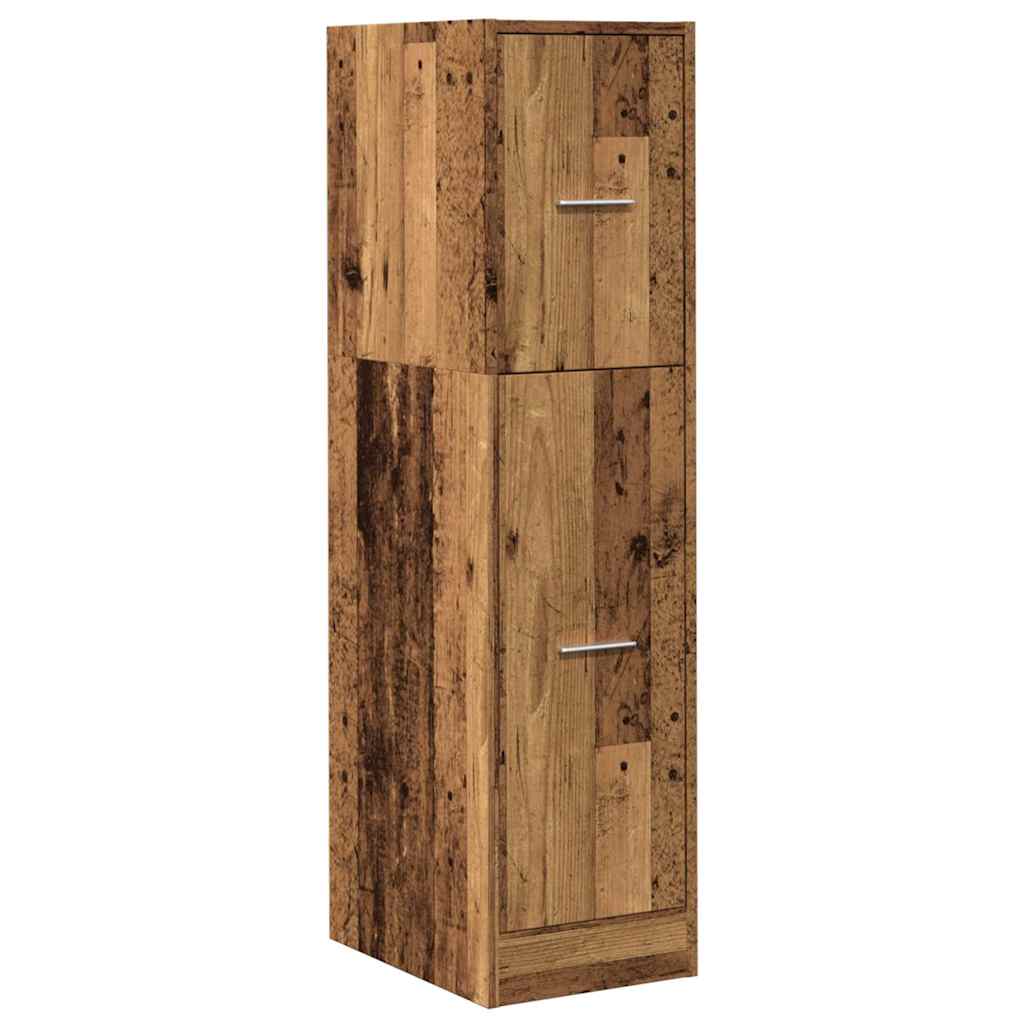 apotekerskab 30x41x118 cm konstrueret træ hvid