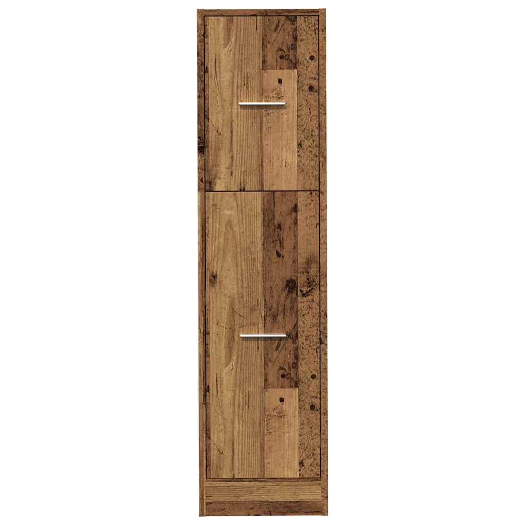 apotekerskab 30x41x118 cm konstrueret træ hvid