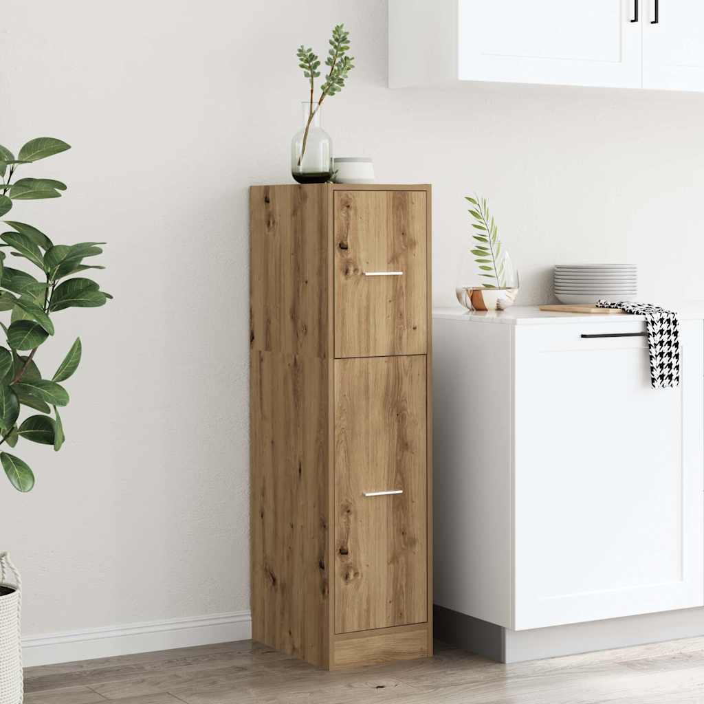 apotekerskab 30x41x118 cm konstrueret træ sonoma-eg