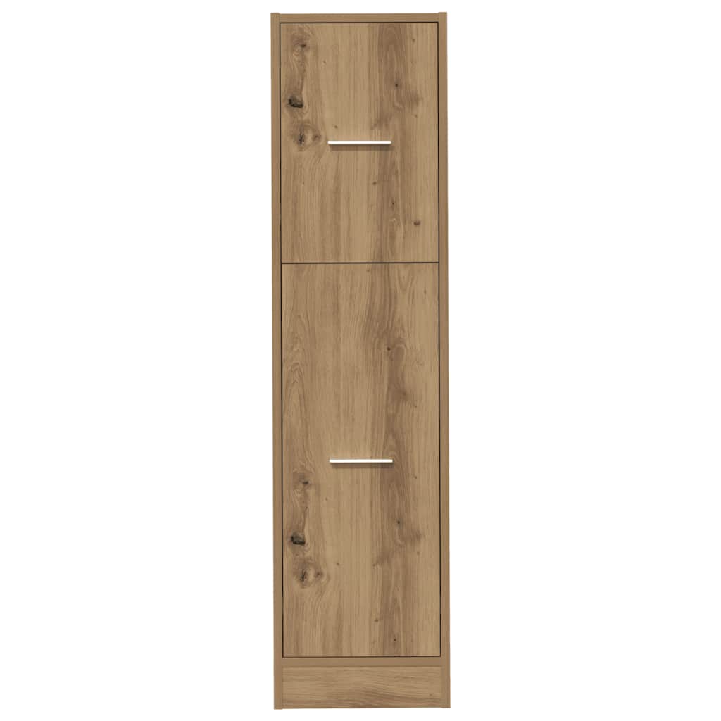 apotekerskab 30x41x118 cm konstrueret træ sonoma-eg