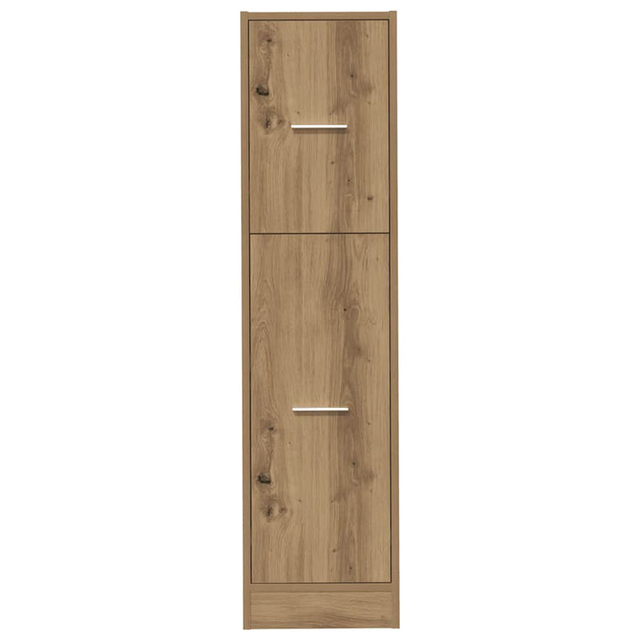 apotekerskab 30x41x118 cm konstrueret træ sonoma-eg