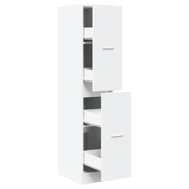 apotekerskab hvid 30x41x144,5 cm konstrueret træ