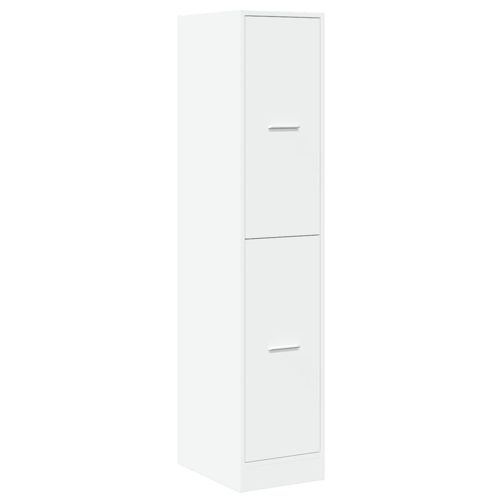 apotekerskab hvid 30x41x144,5 cm konstrueret træ