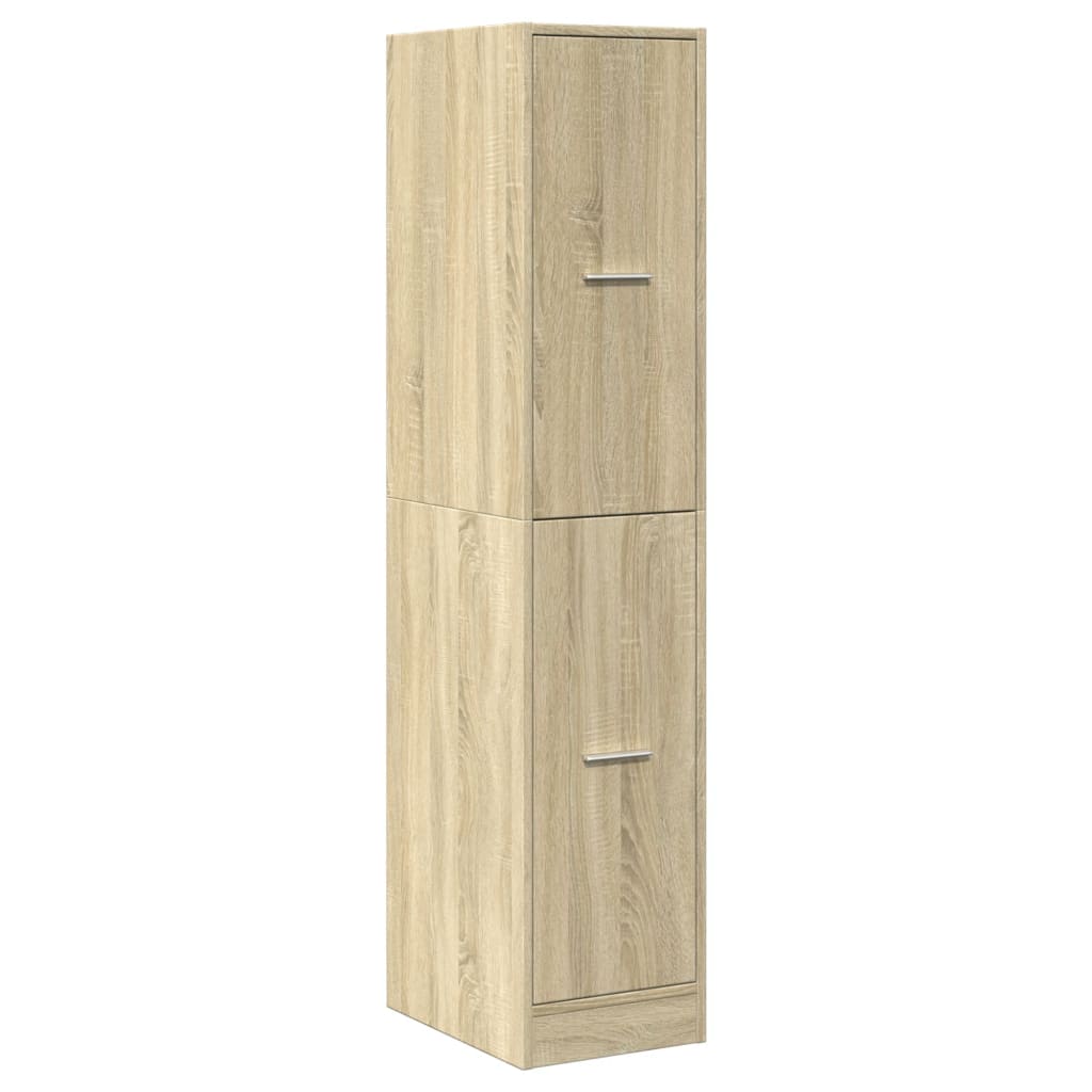 apotekerskab Sonoma Eg 30x41x144,5 cm konstrueret træ