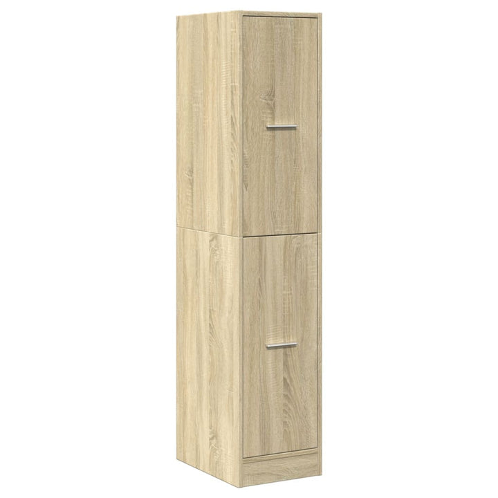 apotekerskab Sonoma Eg 30x41x144,5 cm konstrueret træ