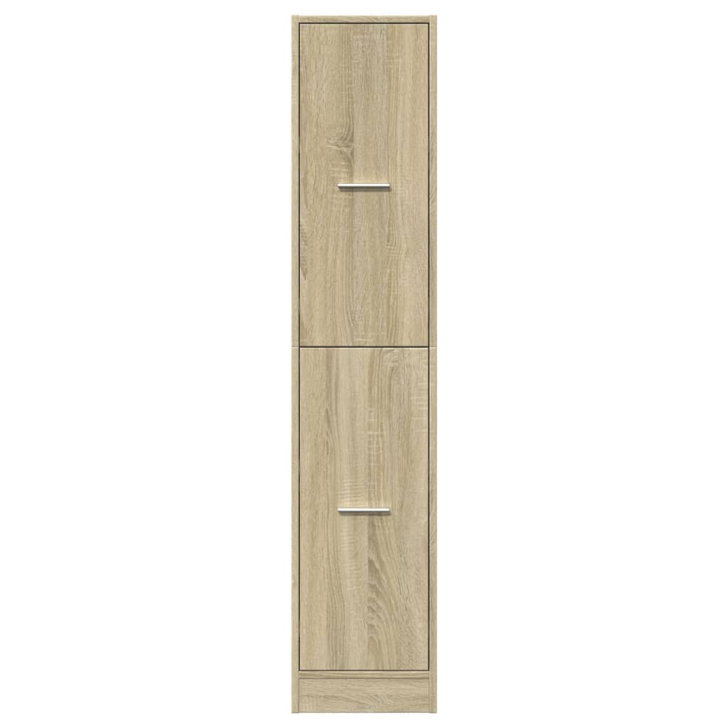 apotekerskab Sonoma Eg 30x41x144,5 cm konstrueret træ