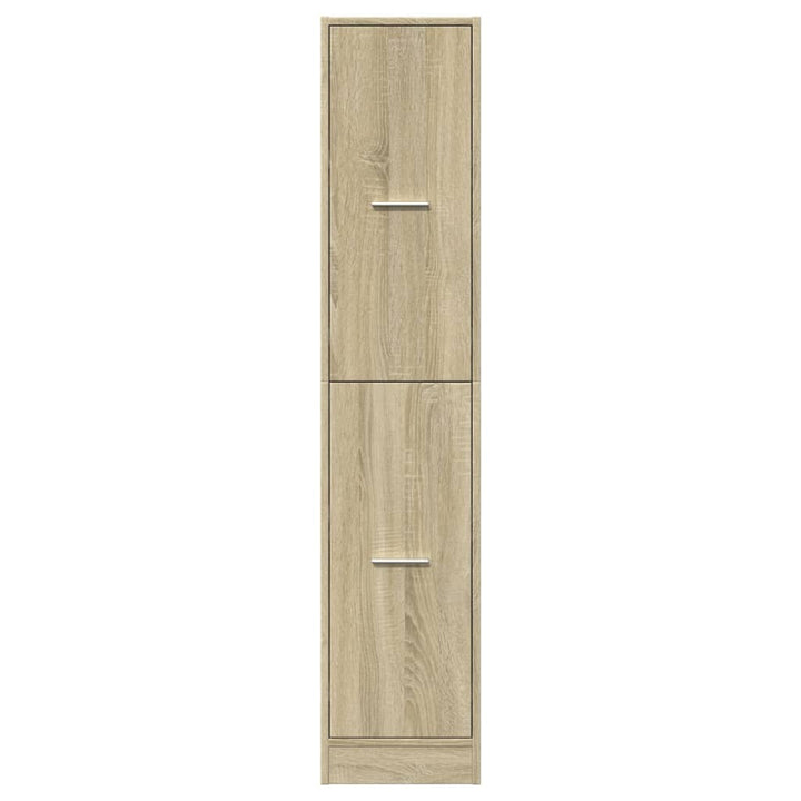apotekerskab Sonoma Eg 30x41x144,5 cm konstrueret træ