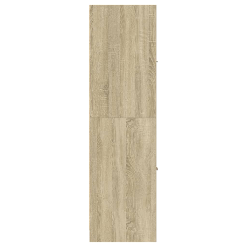 apotekerskab Sonoma Eg 30x41x144,5 cm konstrueret træ