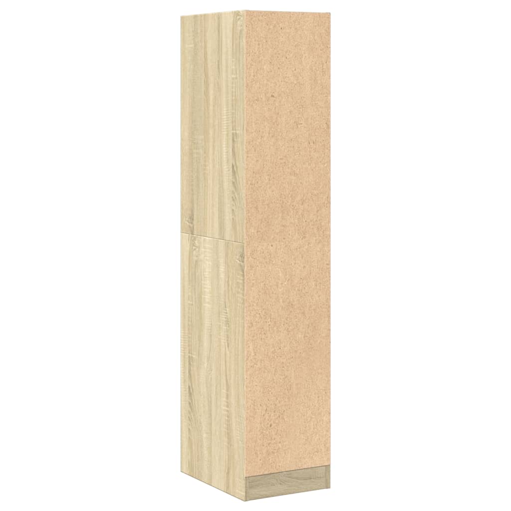 apotekerskab Sonoma Eg 30x41x144,5 cm konstrueret træ