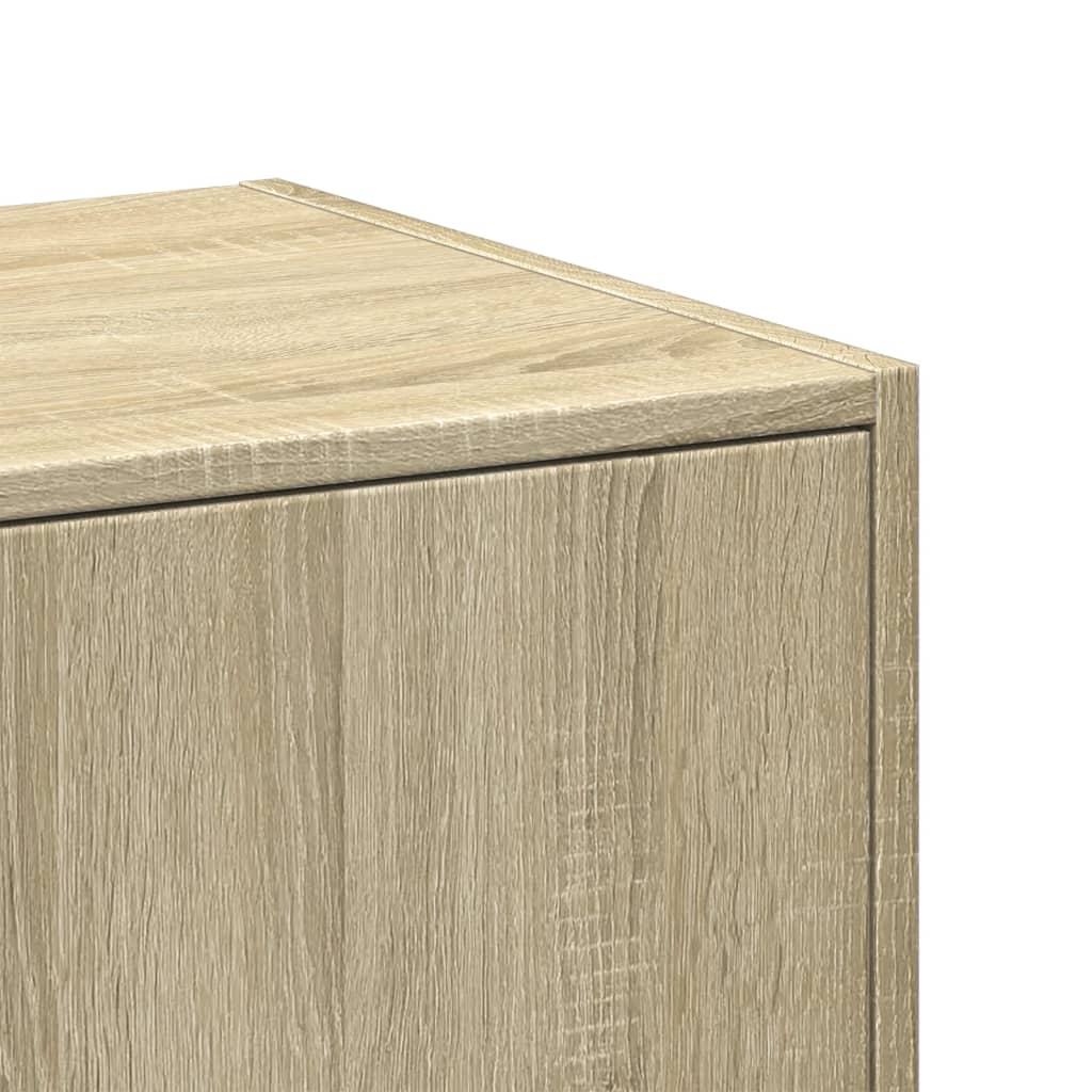apotekerskab Sonoma Eg 30x41x144,5 cm konstrueret træ