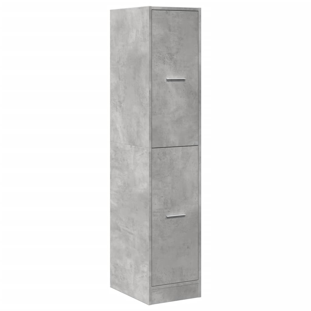 apotekerskab 30x41x144,5 cm konstrueret træ betongrå