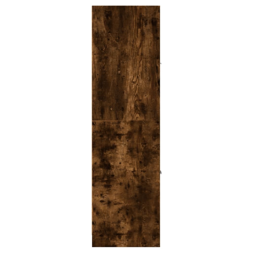apotekerskab 30x41x144,5 cm konstrueret træ røget egetræsfarve